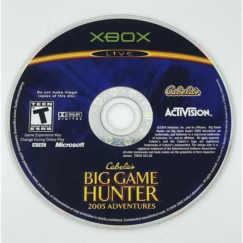 Cabela's Big Game Hunter: 2005 Adventures - Original Xbox Game -‎